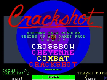 Crackshot (version 2.0) screen shot title